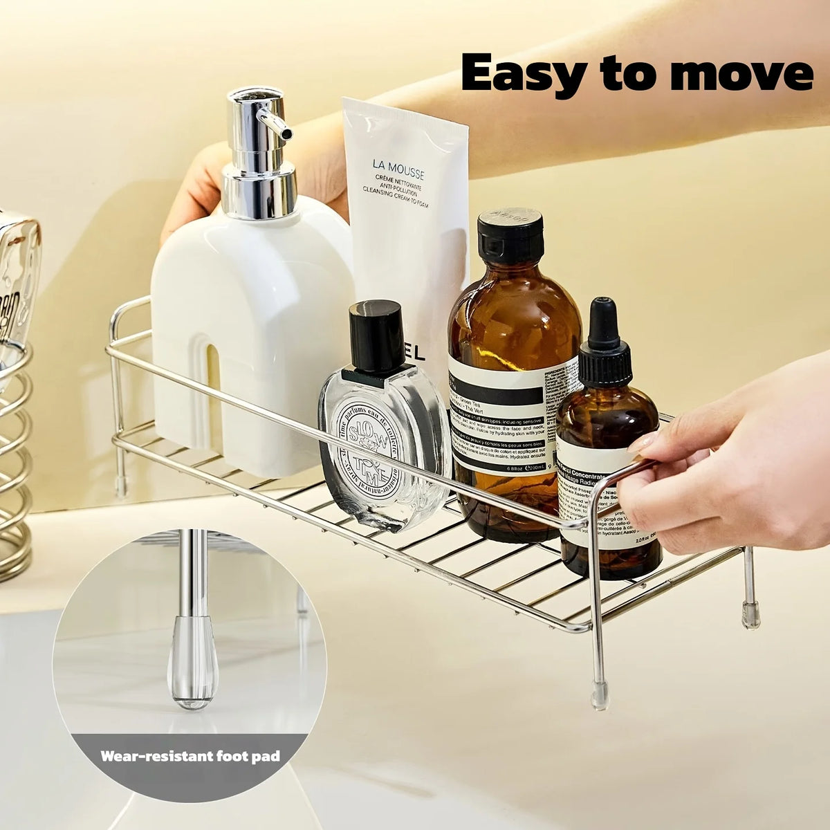 Desktop Metal Countertop Organizer Rack Multi Purpose Storage