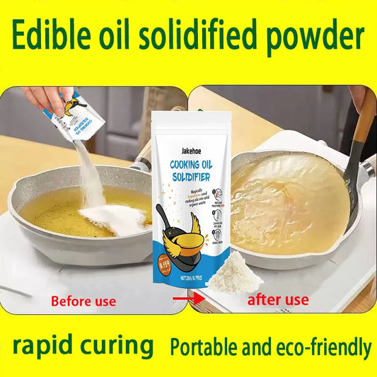 Natural Cooking Oil Solidifier Powder Grease & Fry