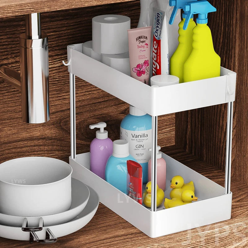 Tier Under Sink Organizer Organizer Cabinet Storage Rack