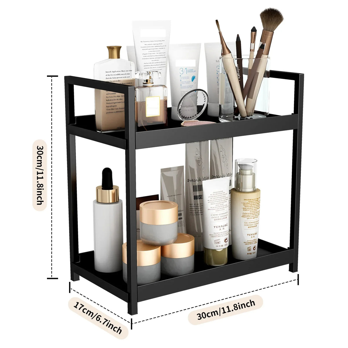 Tier Under Sink Organizer Sliding Cabinet Basket Organizer