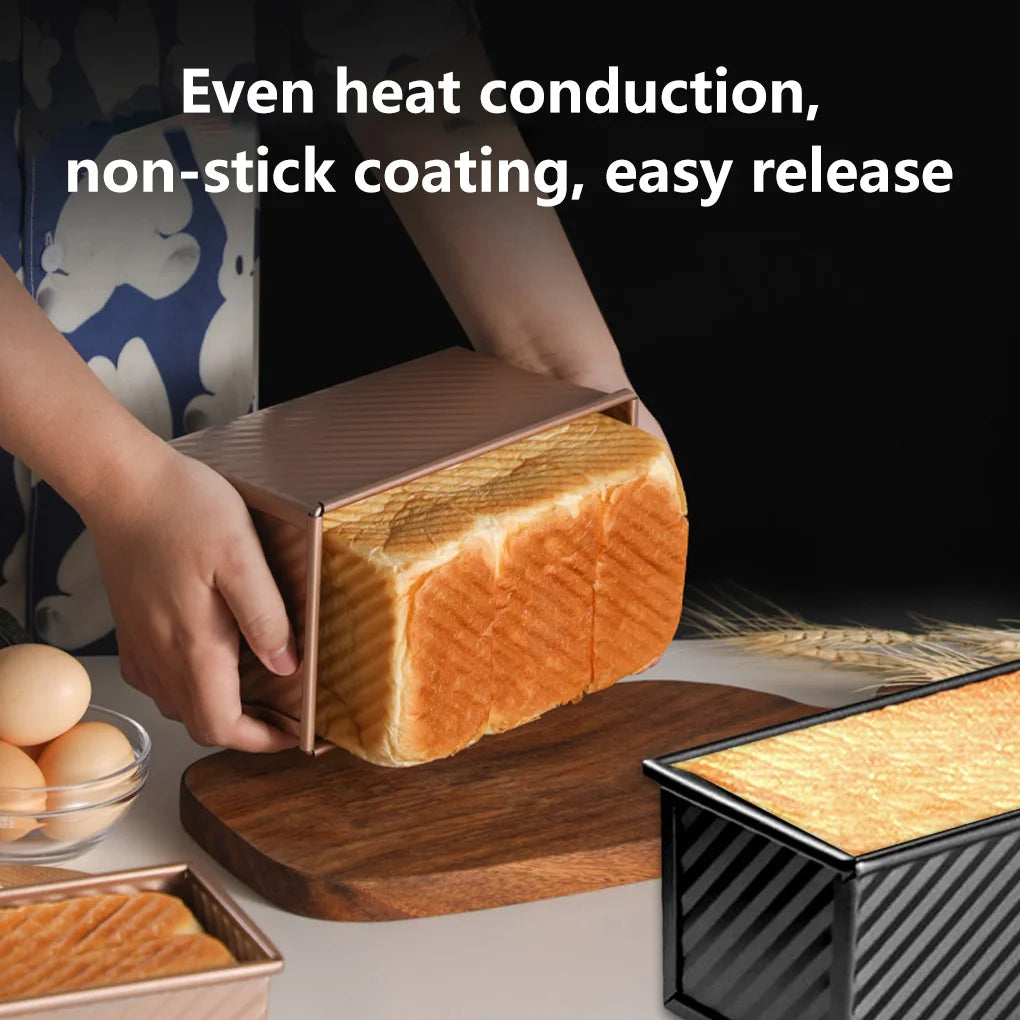 Corrugated Non-Stick Coating Bread Pan Heat Resistance Make