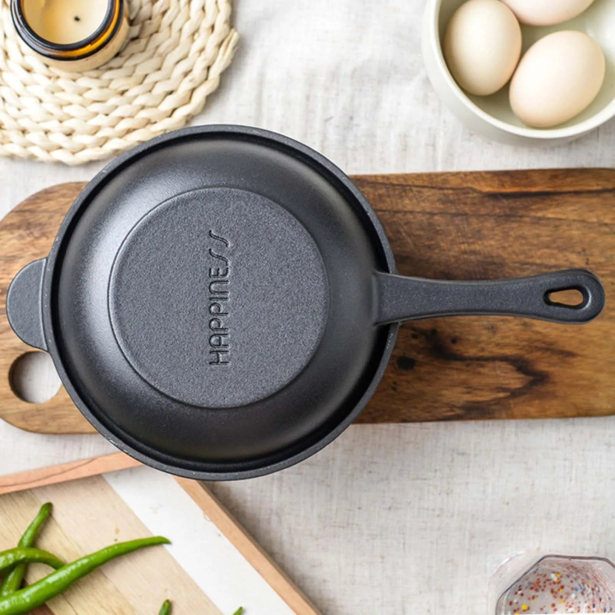 Cast Iron Pots Non-Stick Pan Dual-Purpose Cast Iron