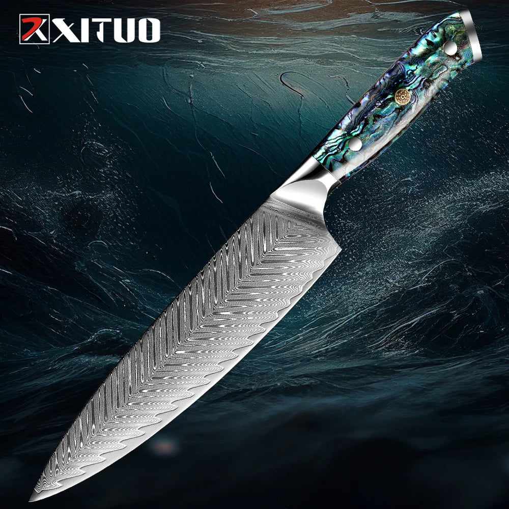 Xituo Damascus Steel Knife 1-5 Chef Knife Japanese