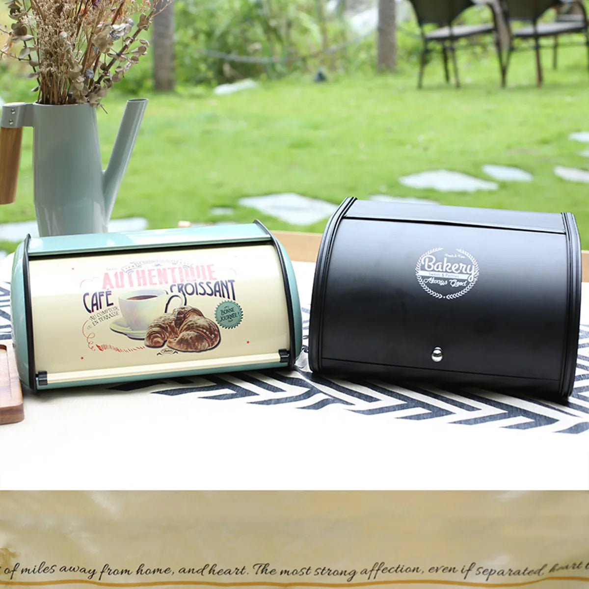 Metal Bread Box Black Bread Bin Bread Storage