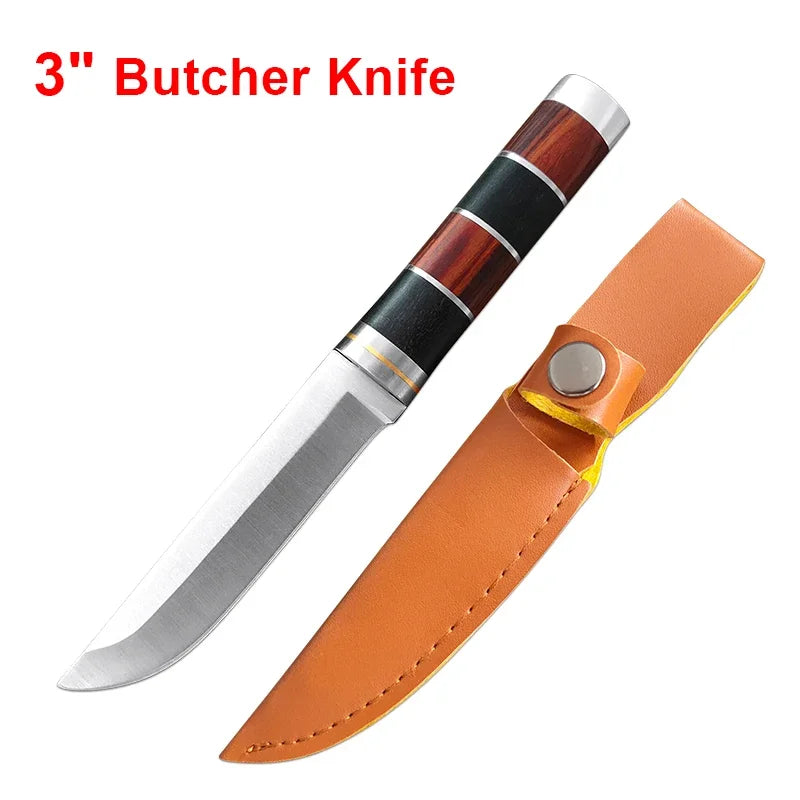 Knife Stainless Steel Chef Butcher Fishing Fillet Knife