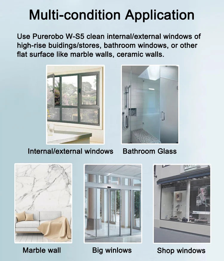 Clearance Robot Window Cleaner Fall Protection Remote Control
