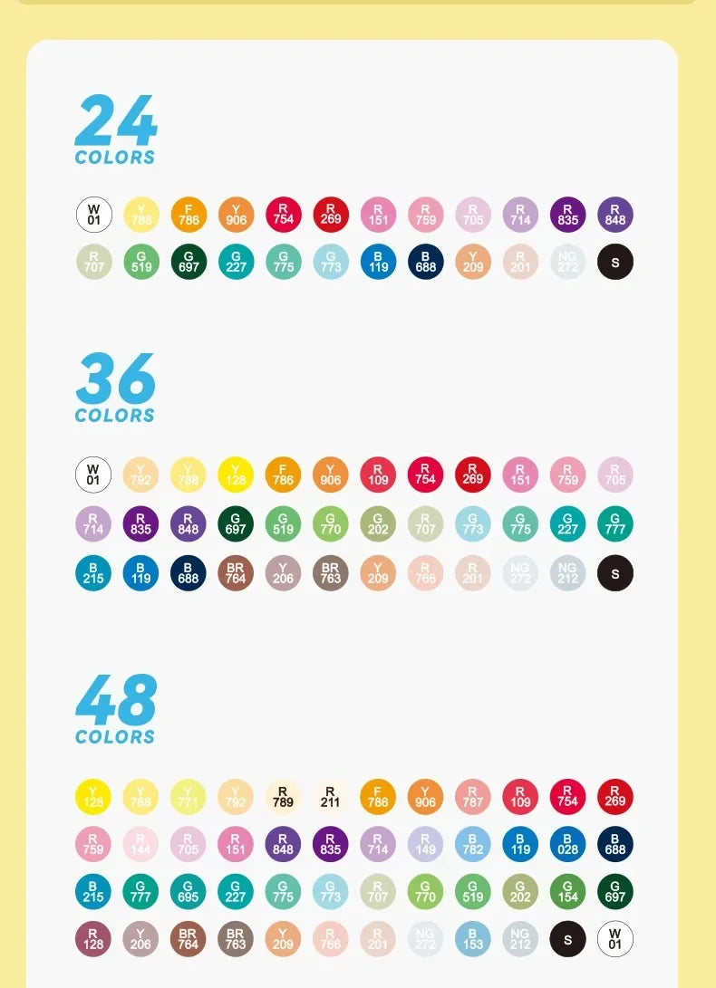 120/1 Colors Direct-Liquid Acrylic Brush Markers Pen Waterproof