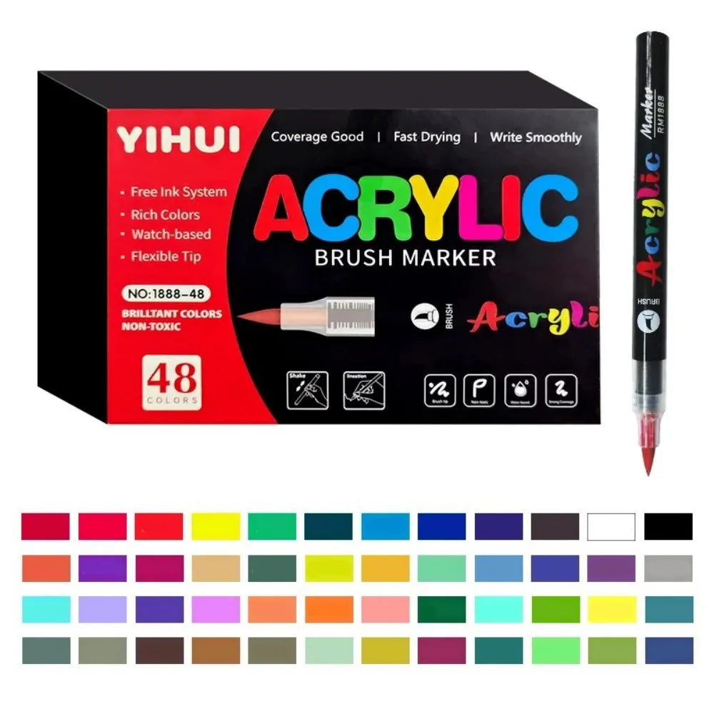 12-418 Colors Brand Upgrade Soft Brush Tip Acrylic