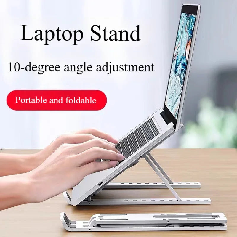 Laptop Stand Foldable Cooling Rack Height Increasing Tray