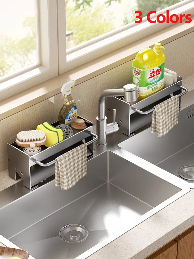 Sink Stand Sponge Holder Dish Drainer Organizers Storage