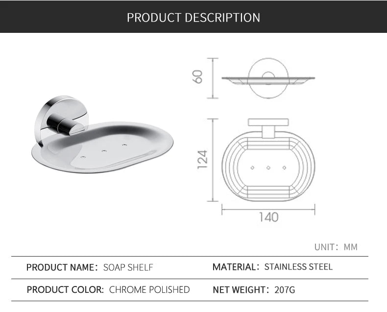 Bathroom Towel Rack Shelf Paper Holder Stainless Steel