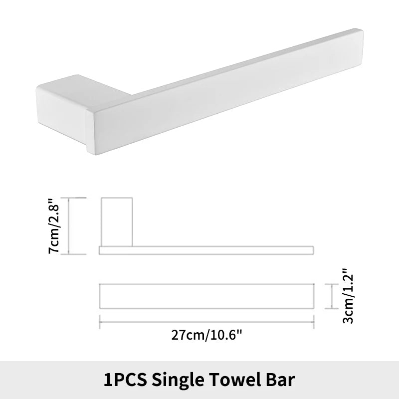 Bathroom Hardware White Wall Mounted Toilet Roll Paper