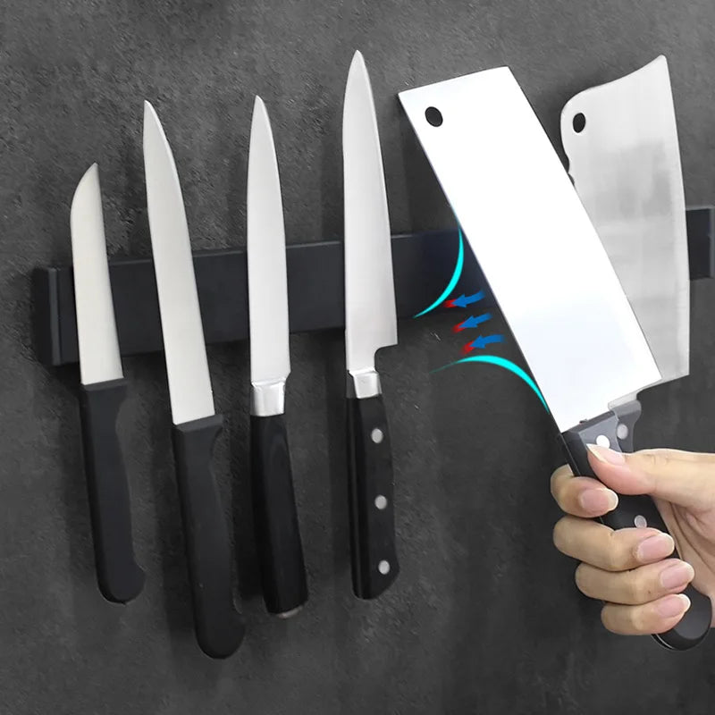 Self Adhesive Power Magnetic Knife Holder Wall Mount