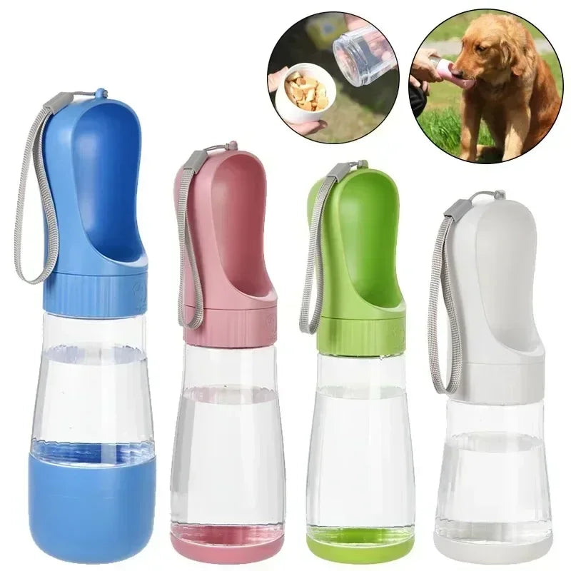 320ml Dog Water Bottle Food Container Travel In