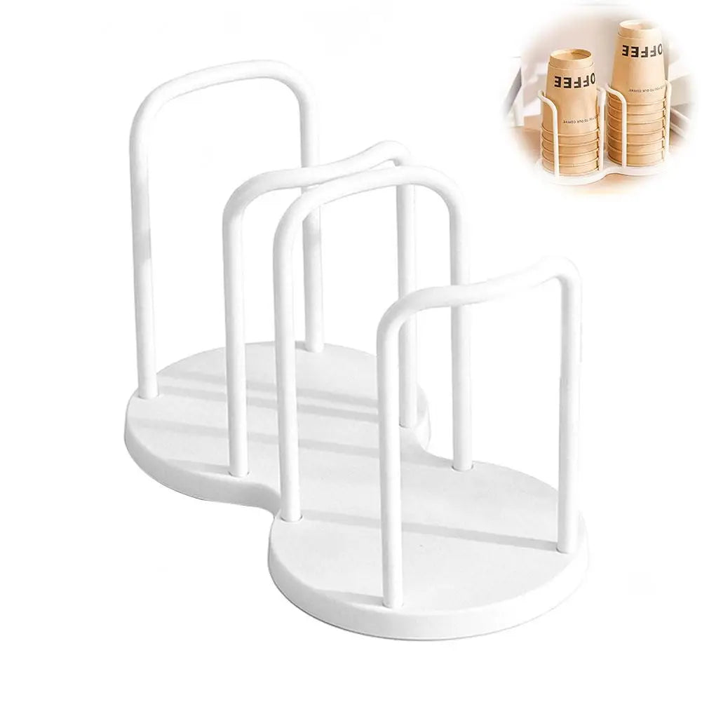 Disposable Cup Holder Desktop Paper Cup Dispenser Storage
