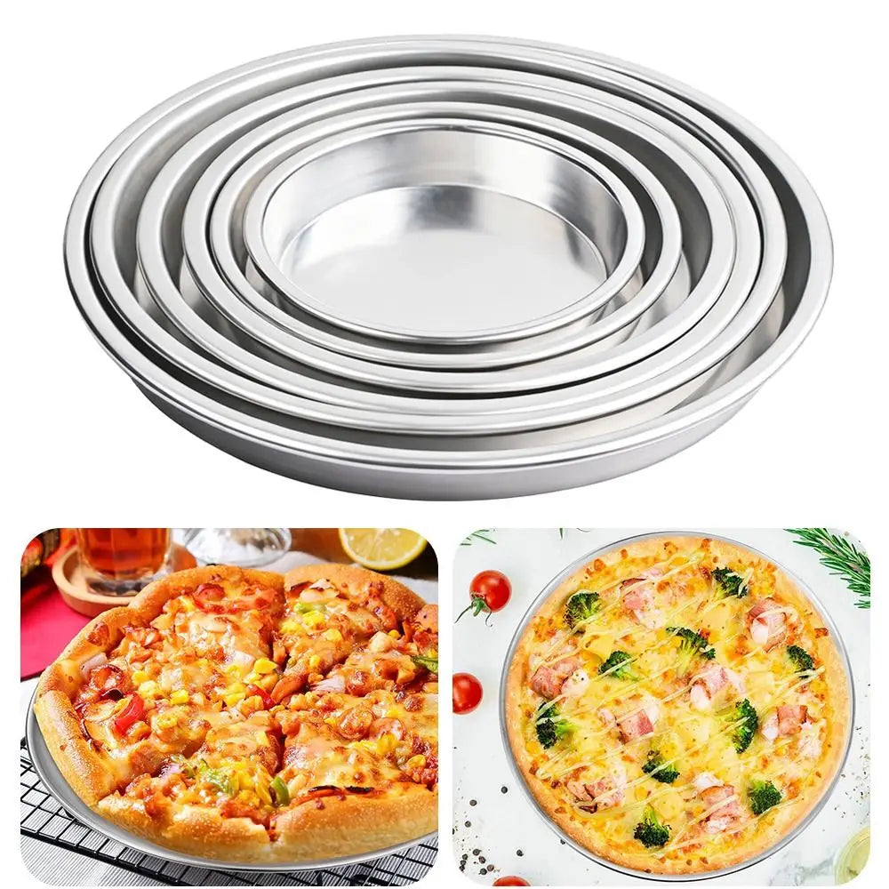 Round Baking Tray Even Heating Aluminum Alloy Oven