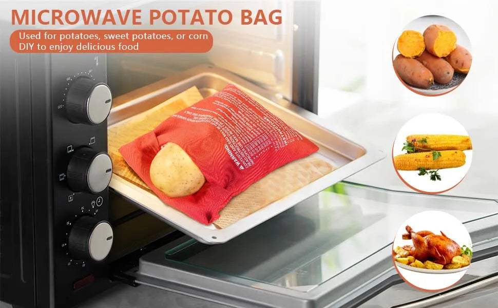 1/2pcs Microwave Oven Potato Cooker Bag Baked Potato