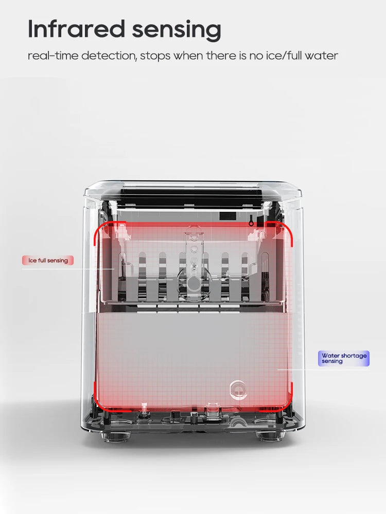 Hibrew Ice Maker Machine Automatic Ice Maker Self-Cleaning