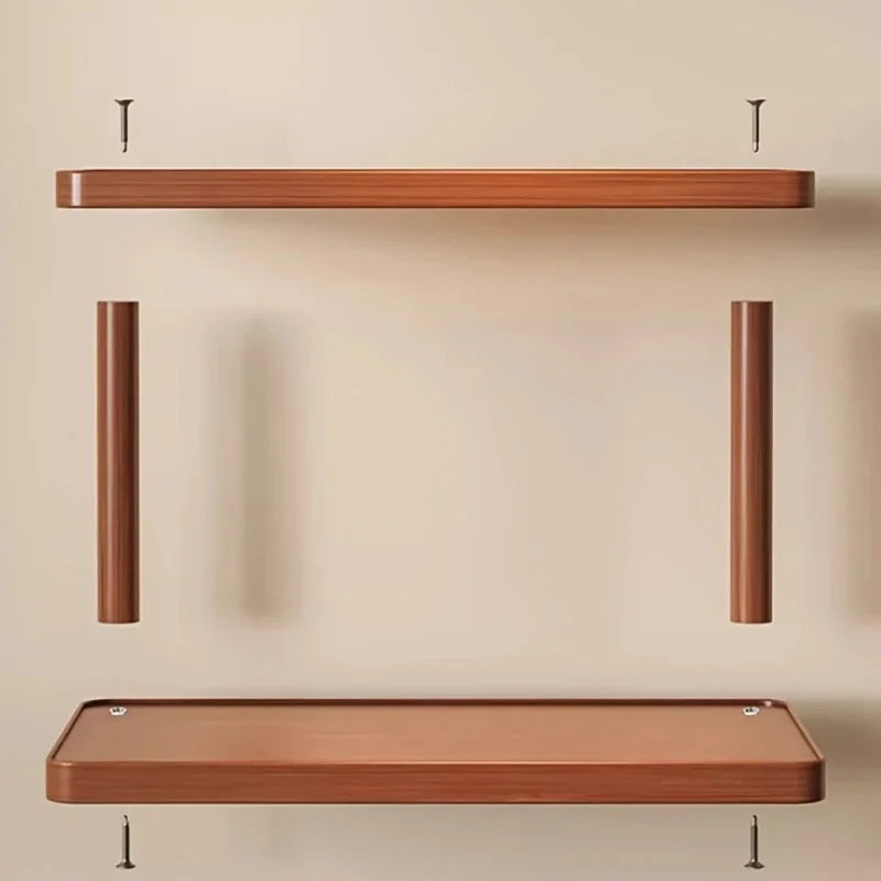 Wooden Tier Countertop Organizer Handles Multi Purpose Storage