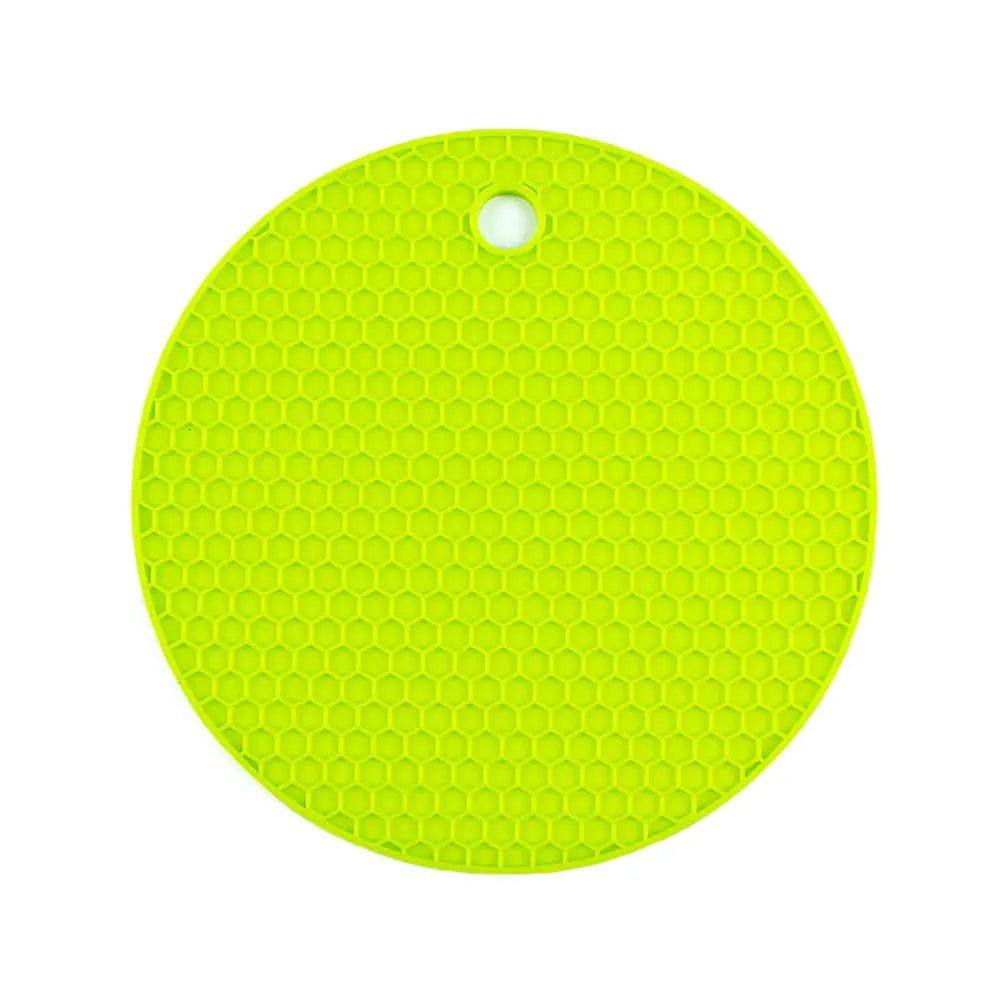 Silicone World Silicone Insulation Pad Round Honeycomb Mat