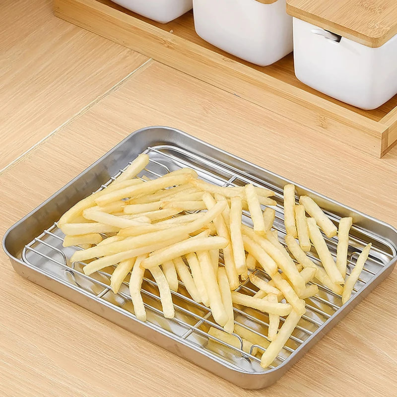 Removable Cooling Rack Oven Cooking Grilling Stainless Steel