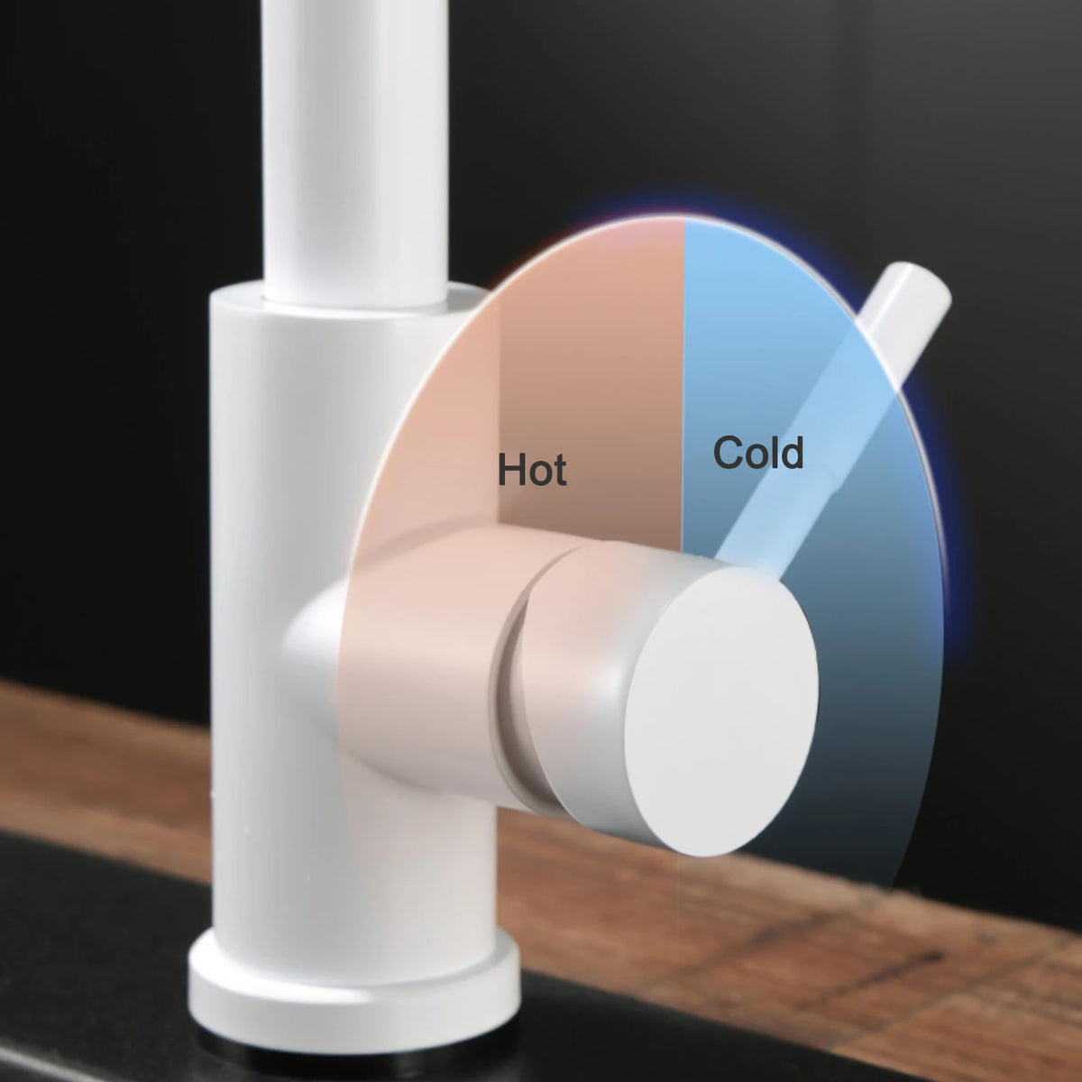 White Touch-On Sink Faucets Pull Down Sprayer Improvement