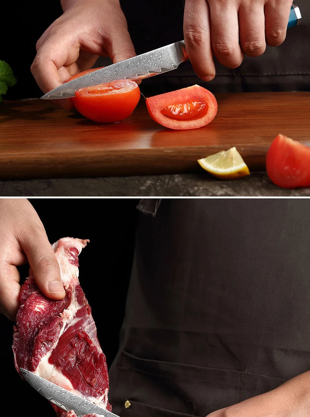 Japanese 67-Layer Damascus Steel Knife Utility Knife Meat