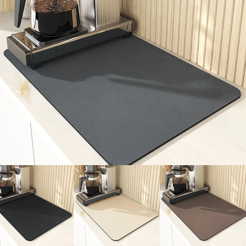 Super Absorbent Tableware Impermeable Drainage Mat Coffee Dish