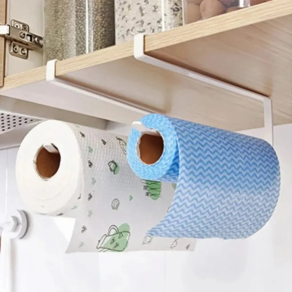 Space Saving Under Cabinet Paper Towel Holder No