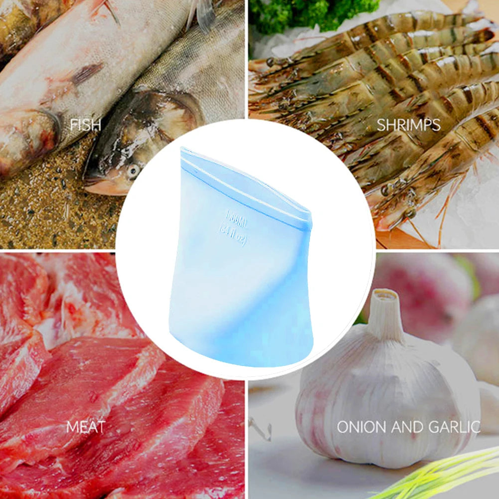 Silicone Food Storage Bags Leakproof Containers Reusable