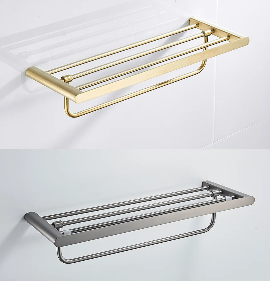 Vgx Gold Bathroom Towel Holder Stainless Steel Towel