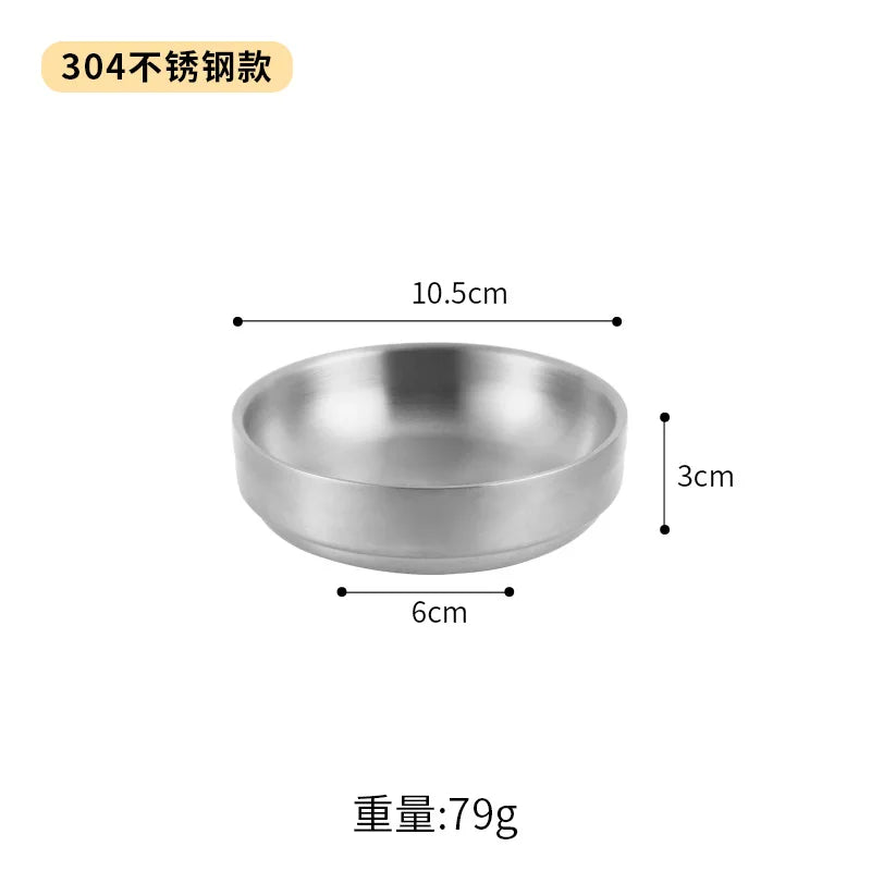 Korean 304 Stainless Steel Sauce Dish Small Dish