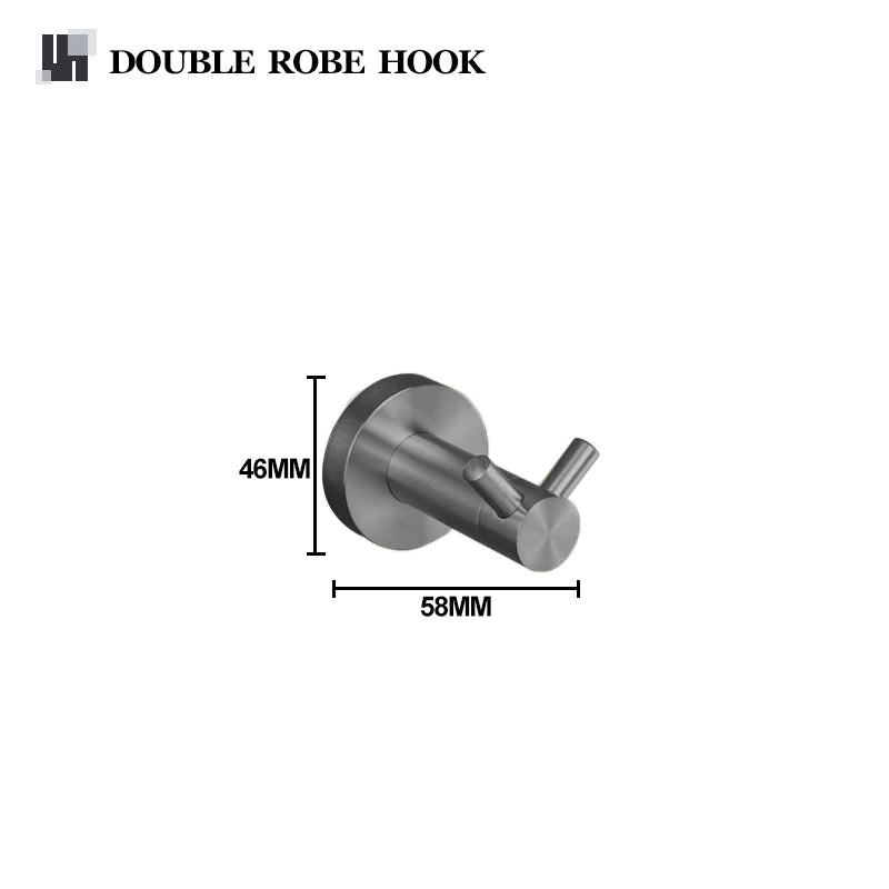 Gray Bathroom Hardware Cup Rack Towel Rack Toilet