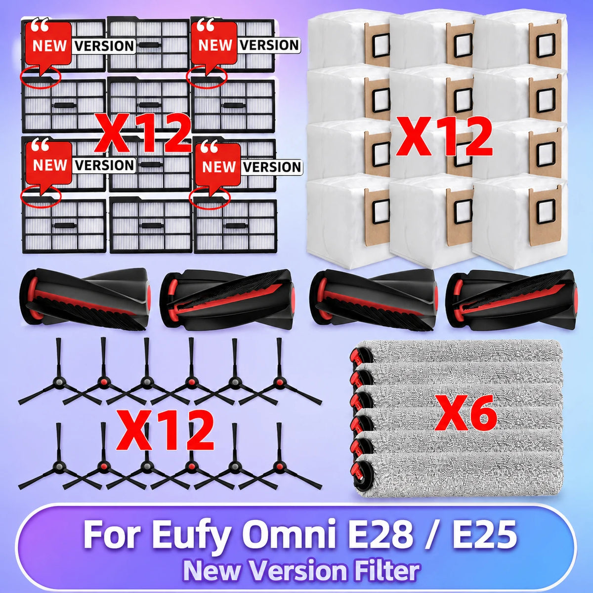 Compatible Eufy Omni E25 / E28 Vacuum Parts