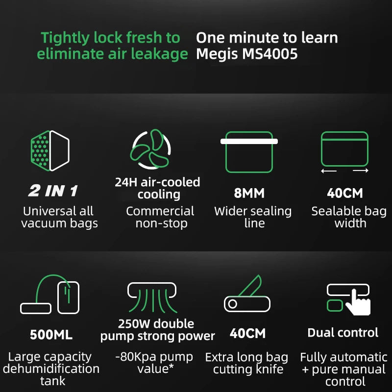 Magic Seal Ms4005 Commercial Vacuum Sealer Machine Automatic