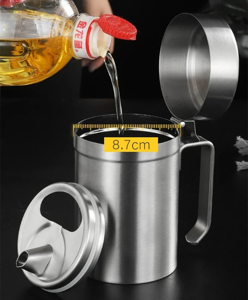 Stainless Steel Leak-Proof Oil Filter Strainer Soy Vinegar