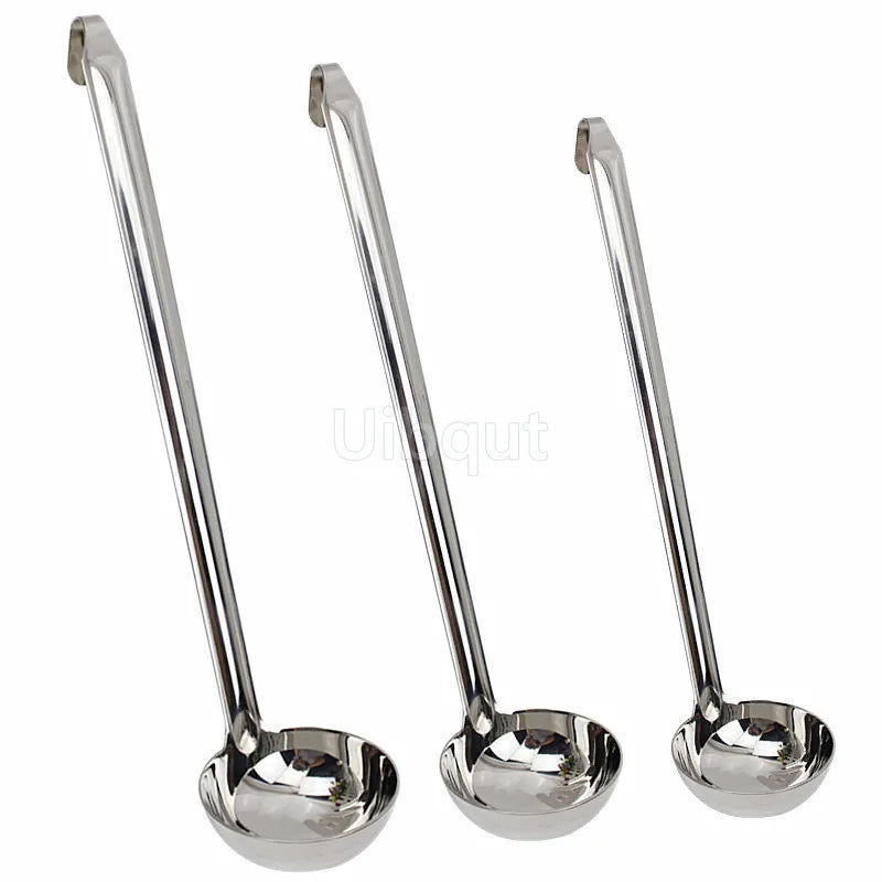 Stainless Steel Long Handle Ladle Serving Spoon Big