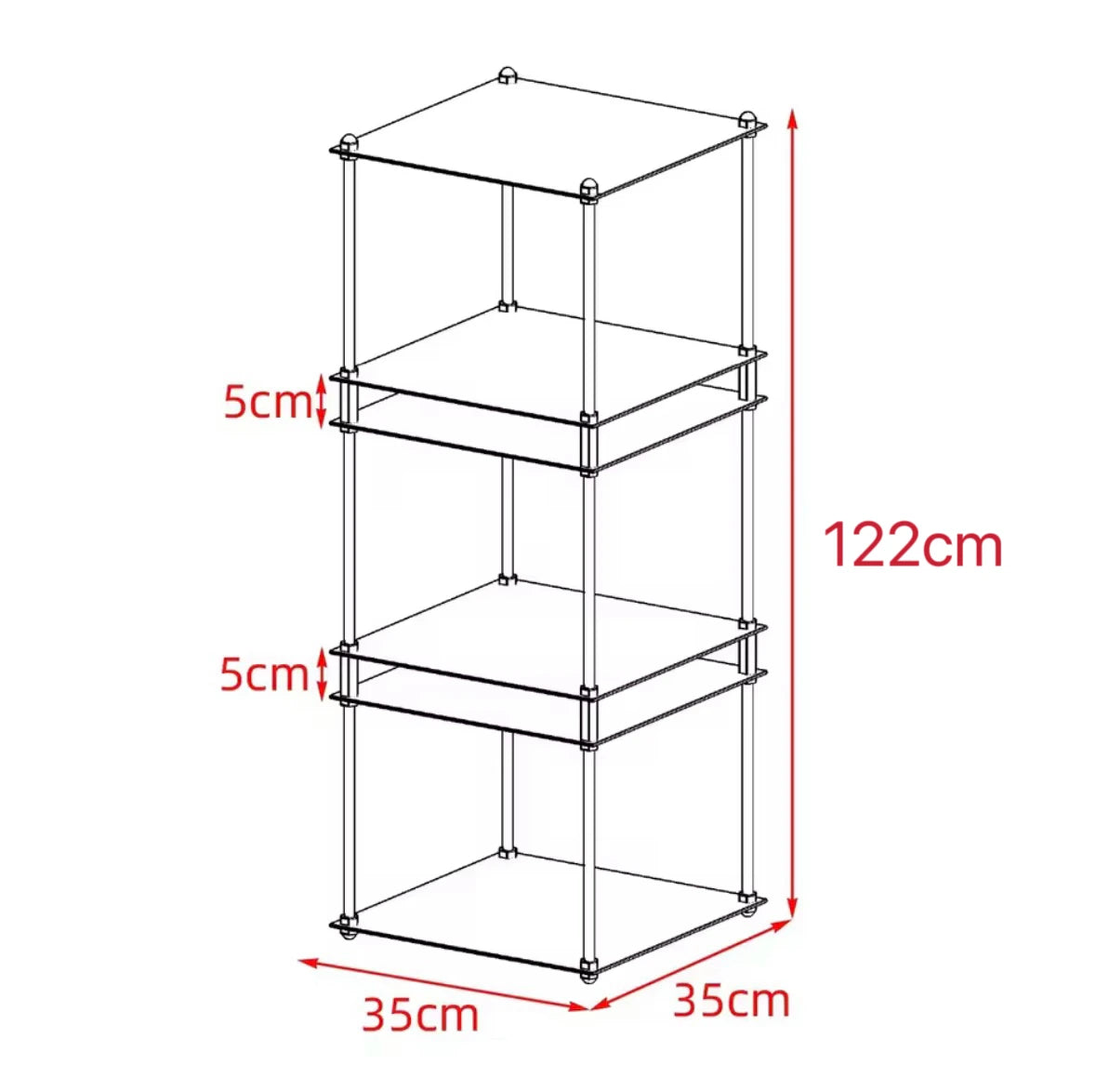 Stainless Steel Metal Bauhaus Modular Storage Rack Floor
