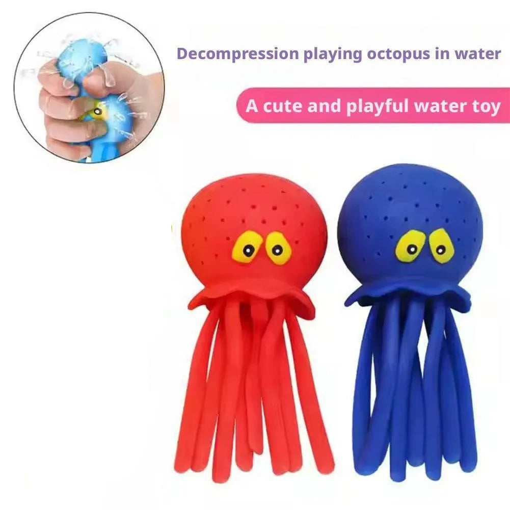 Baby Bath Toys Sponge Water Absorbing Octopus Squeezing