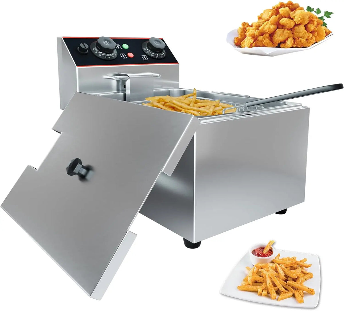 Commercial Electric Deep Fryer Baskets Stainless Steel Adjustable