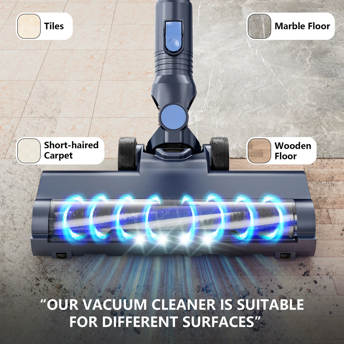 Prettycare W400 Cordless Vacuum Cleaner 25kpa 40 Mins