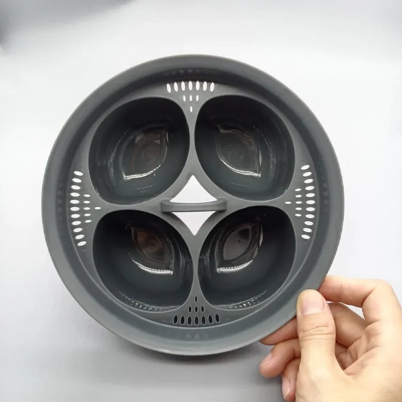 Four Compartment Egg Steamer Poached Egg Cooker Bowl