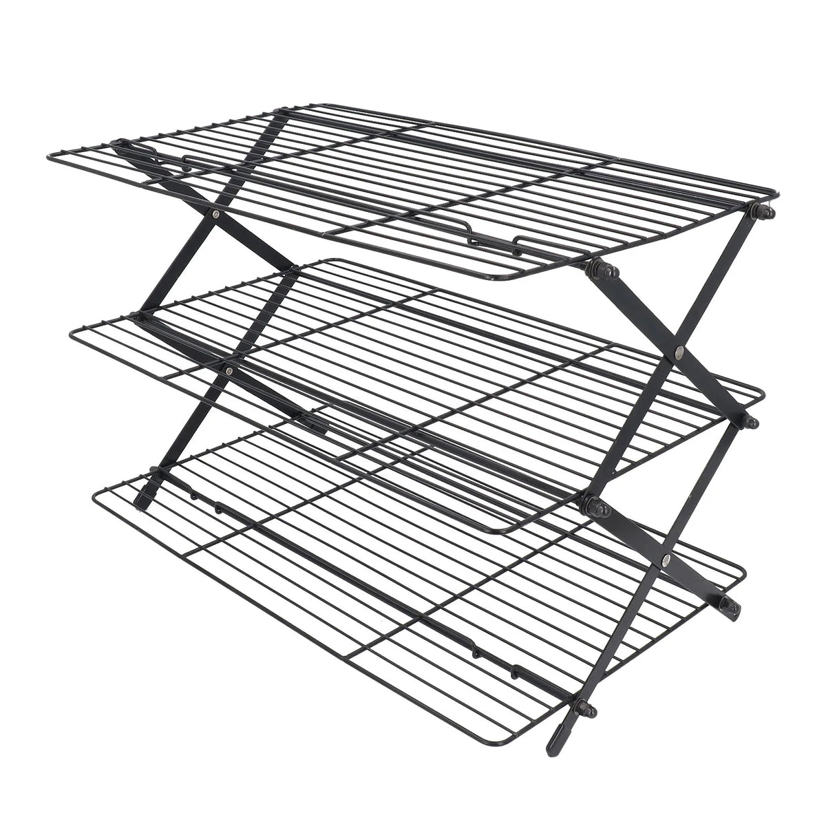Multi Layer Baking Cooling Rack Foldable Rectangular Iron