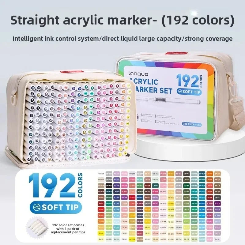 Languo 288/9 Colors Direct Liquid Acrylic Paint Pens
