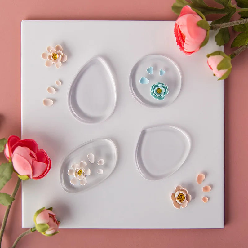 Polymer Clay Flower Petals Silicone Mat Diy Three-Dimensional
