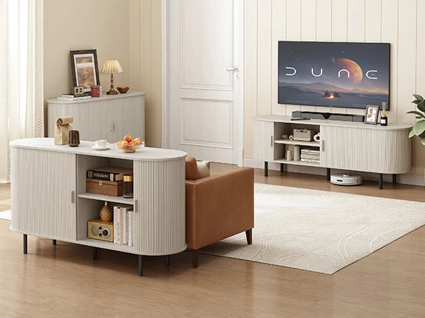 55 Sideboard Buffet Cabinet Storage Cabinet Adjustable Shelf