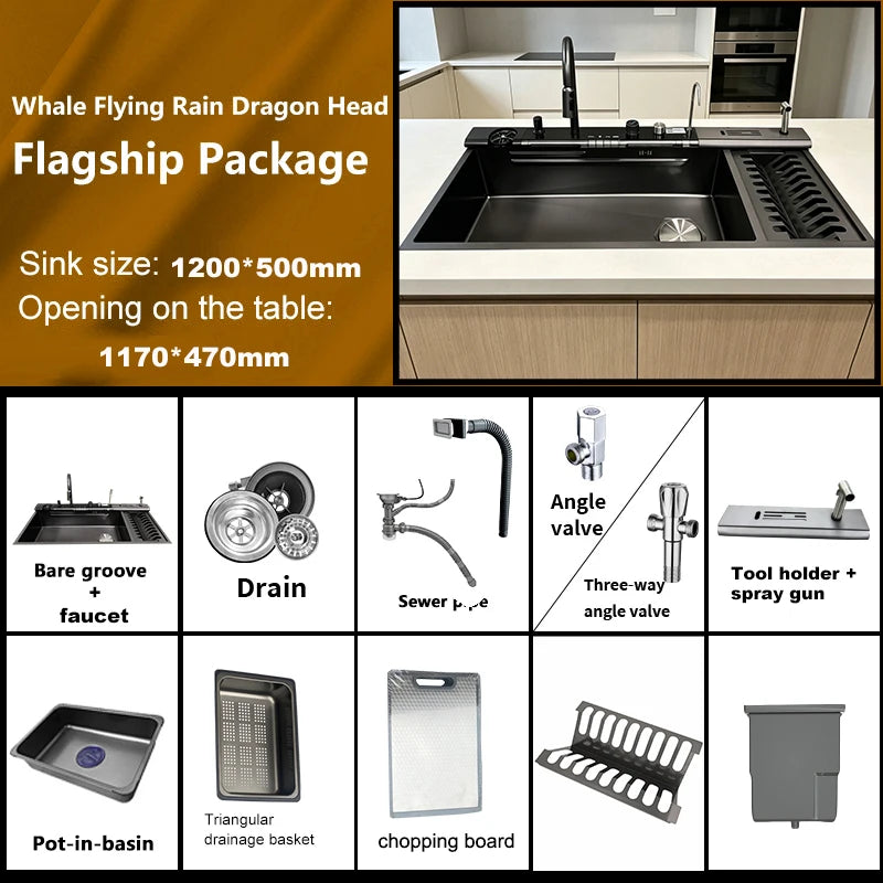Modern Sinks Stainless Steel Sink Extra Large Slot