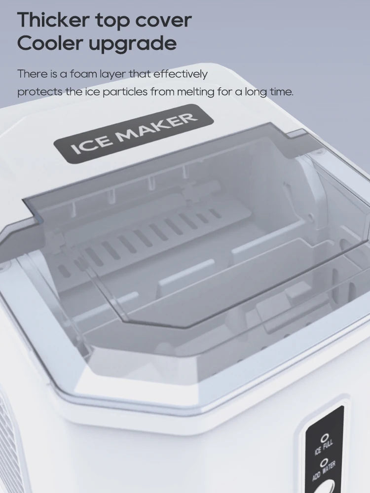Hibrew Ice Maker Machine Automatic Ice Maker Self-Cleaning