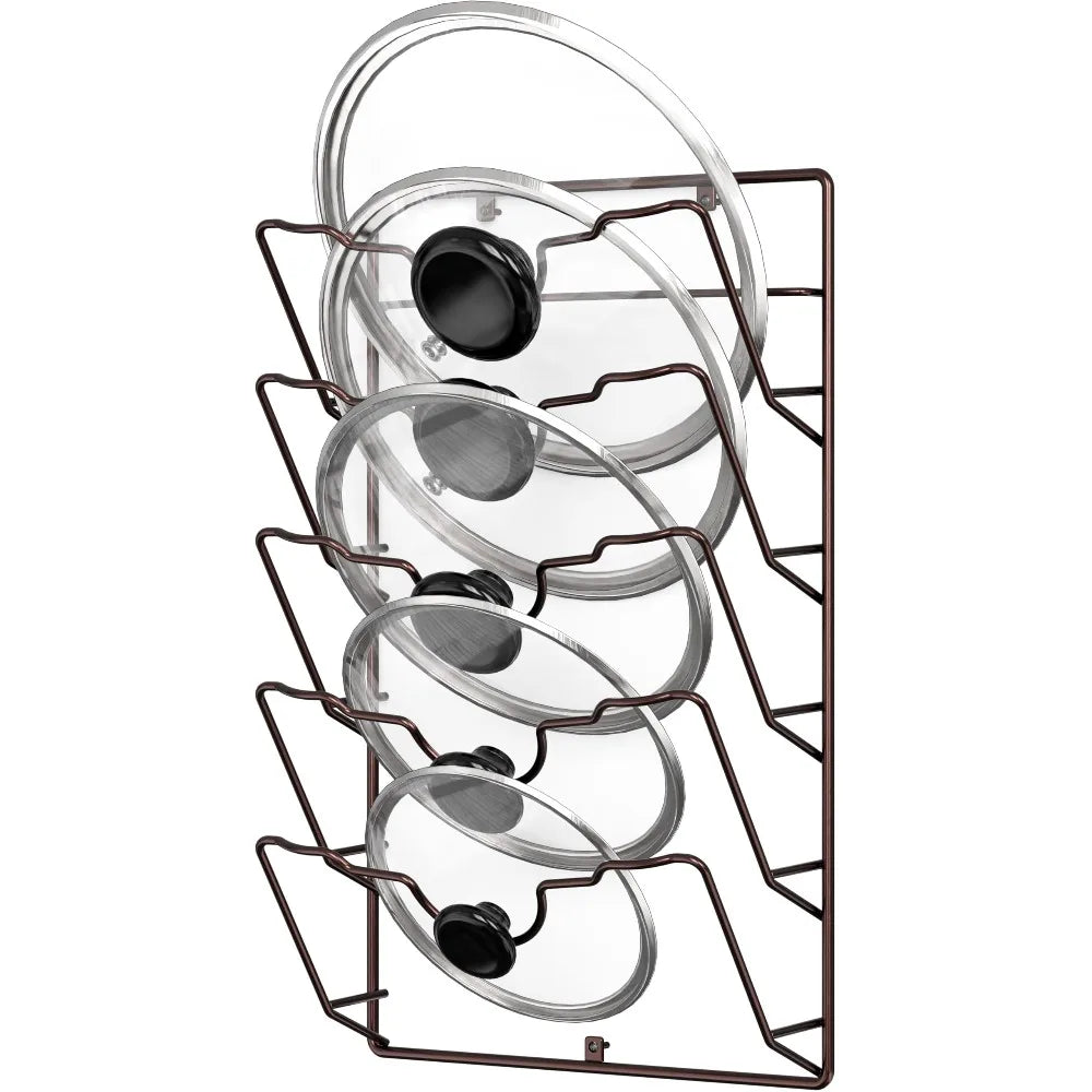 Rust-Free Pot Lid Storage Rack Organizer Rack Wall
