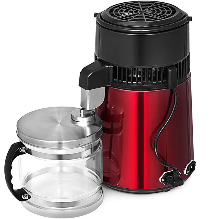 Water Distiller W/ Glass Container 750w 1gal/4l Capacity